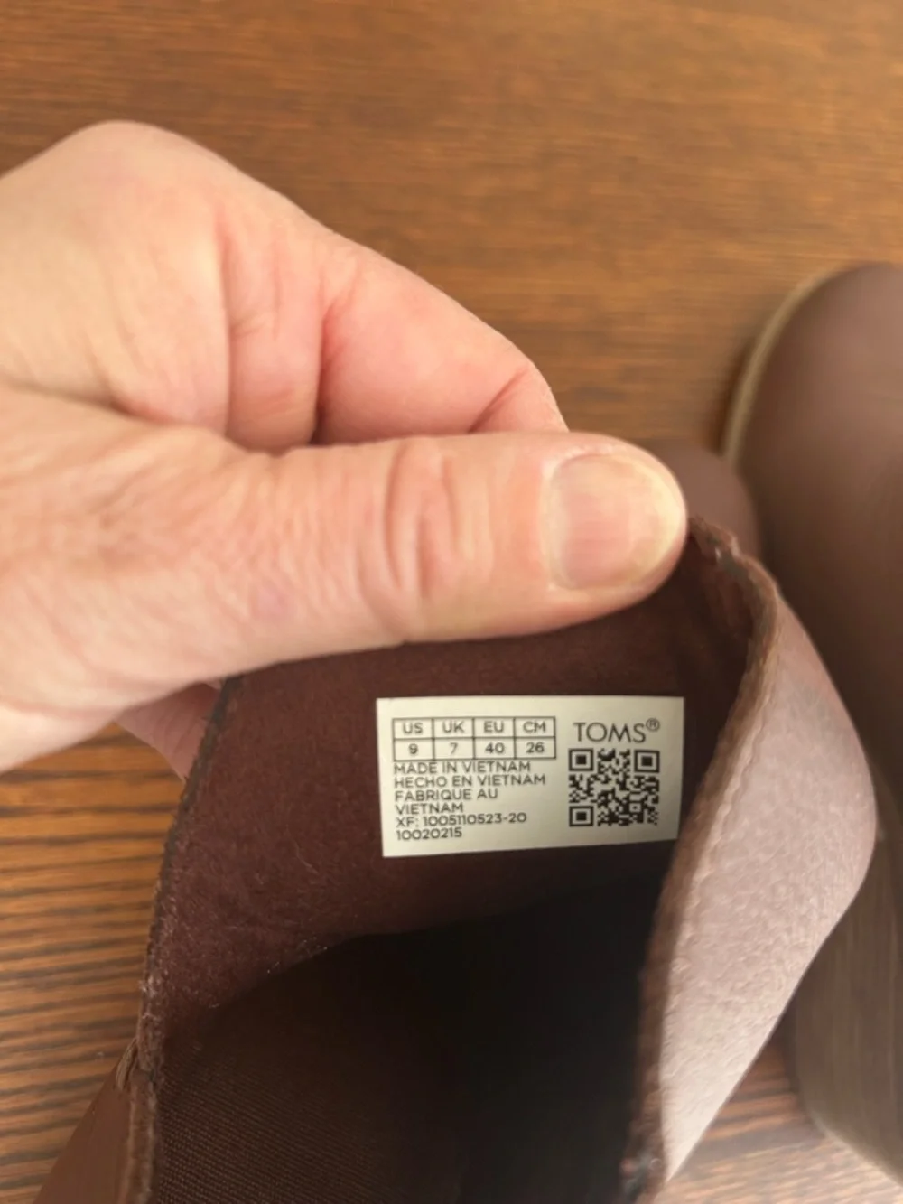 Toms Brown Leather Ankle Booties with Stacked Heel - Picture 4 of 7